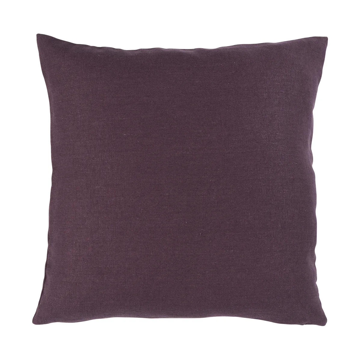 Schumacher Jumi Stonewashed Linen Pillow in Aubergine