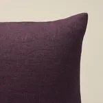 Jumi Stonewashed Linen Pillow - Aubergine Schumacher Jumi Stonewashed Linen Pillow in Aubergine