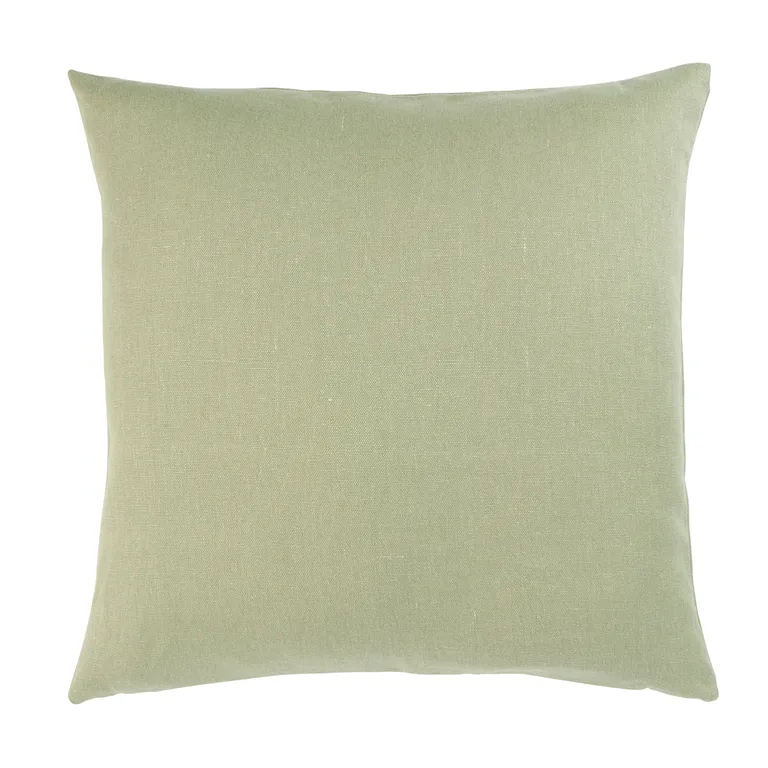Schumacher Jumi Stonewashed Linen Pillow in Sage