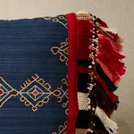 SO8208113 | Kalindi Embroidery Pillow - Indigo Schumacher Kalindi Embroidery Pillow in Indigo (SO8208113)