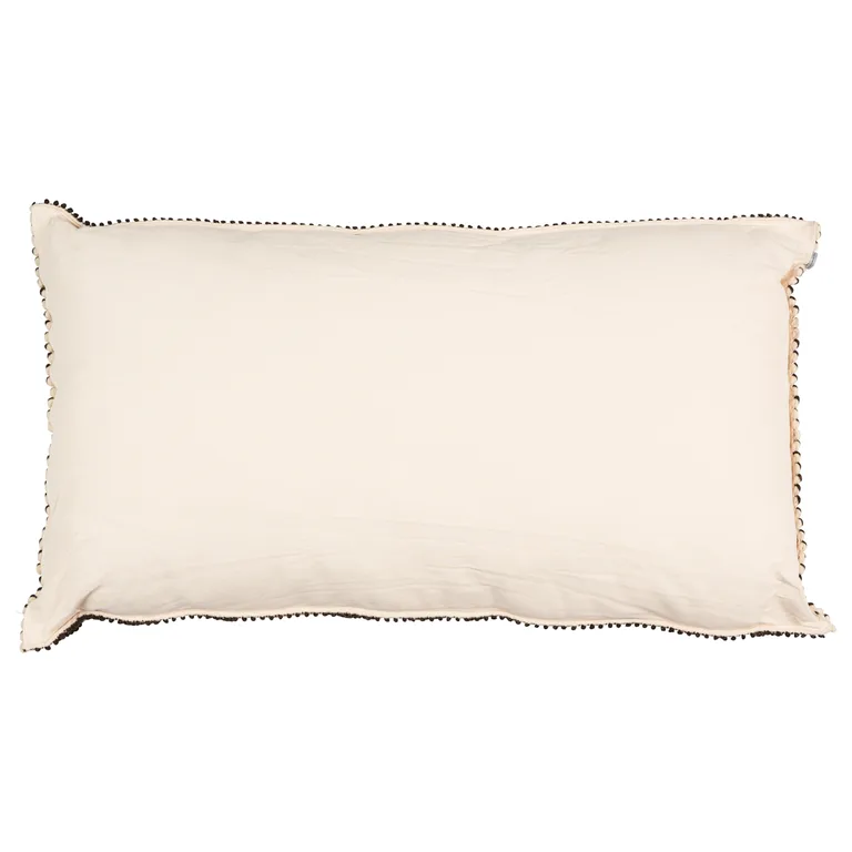 Schumacher Kara Floor Pillow in Black & White (SO0001336)