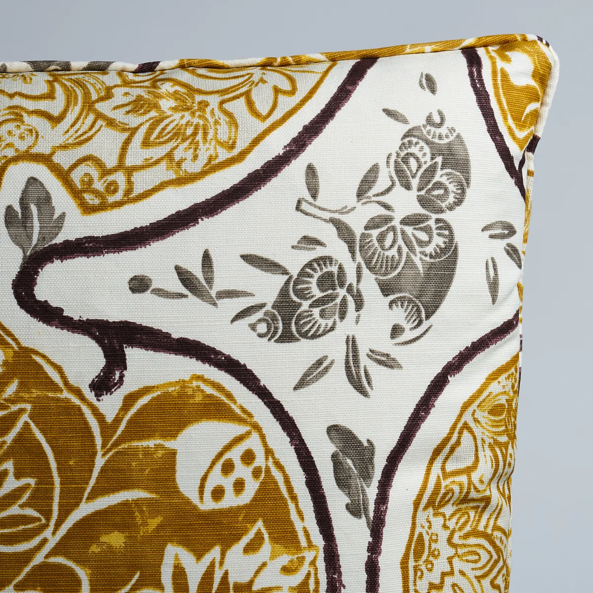 SO262093406 | Katsugi Pillow - Gold & Mushroom Schumacher Katsugi Pillow in Gold & Mushroom (SO262093406)