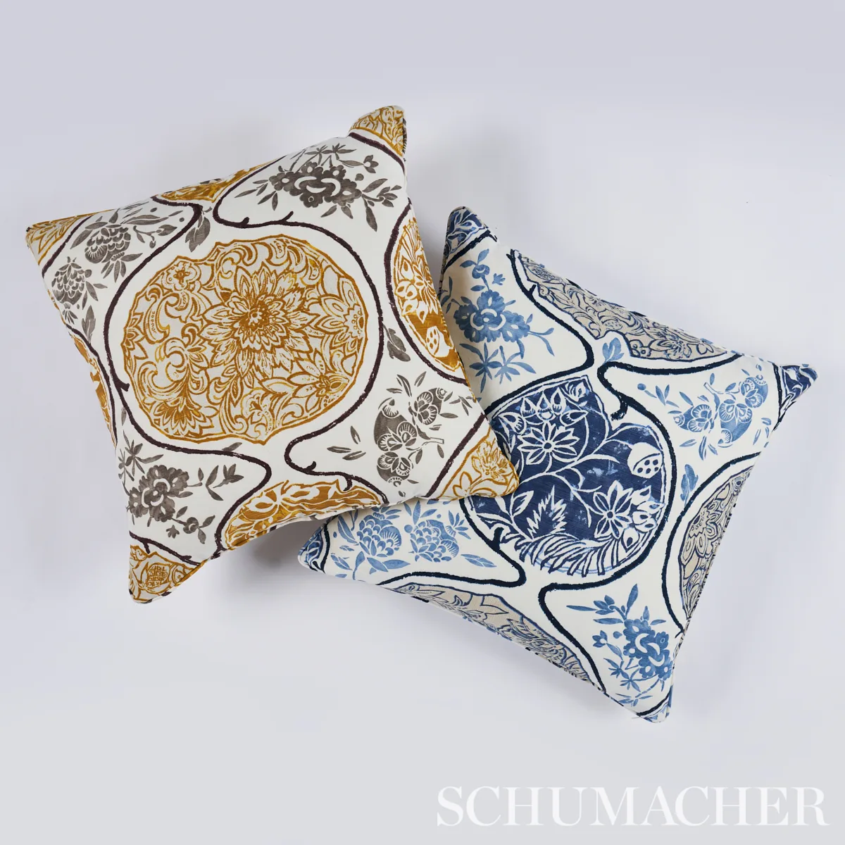 SO262093406 | Katsugi Pillow - Gold & Mushroom Schumacher Katsugi Pillow in Gold & Mushroom (SO262093406)