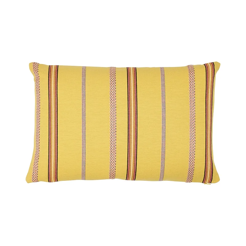 Schumacher Kayenta Stripe Pillow in Yellow (SO7745211)