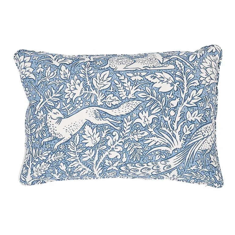 Schumacher Khan's Park Pillow in Chambray (SO260327515)
