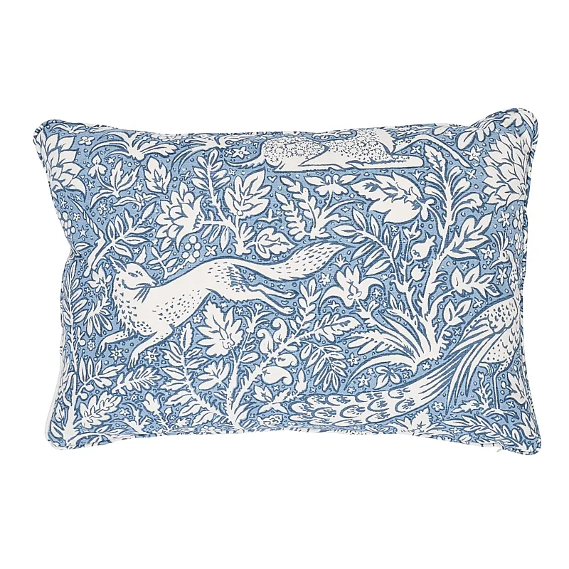 Schumacher Khan's Park Pillow in Chambray (SO260327515)