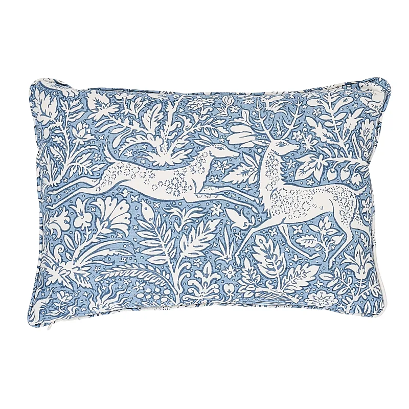 Schumacher Khan's Park Pillow in Chambray (SO260327515)