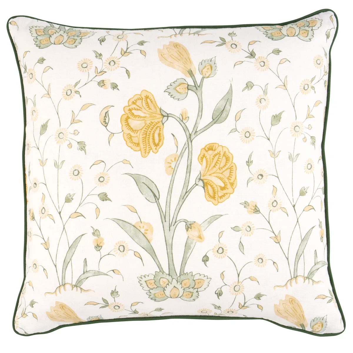 Schumacher Khilana Floral Pillow in Marigold (SO17833305)