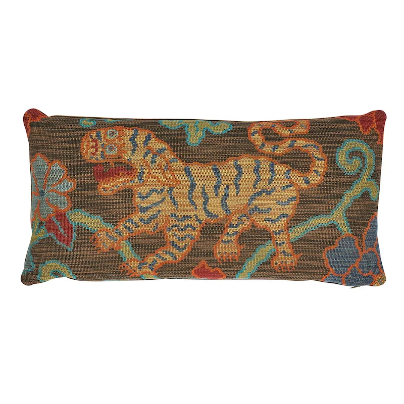 Schumacher Khotan Weave Pillow B in Sable (SO626800218)