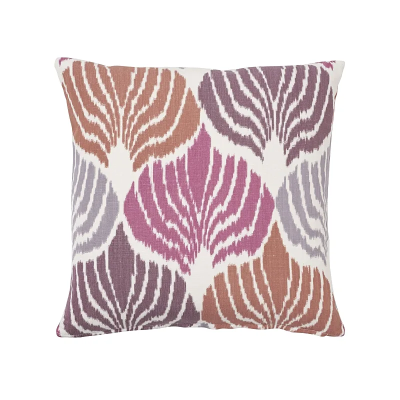 Schumacher Kimono Ikat Pillow in Berry (SO7259004)