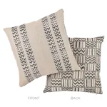 SO6997005 | Kudu Stripe + Kudu Pillow - Black Schumacher Kudu Stripe + Kudu Pillow in Black (SO6997005)