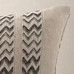 SO6997005 | Kudu Stripe + Kudu Pillow - Black Schumacher Kudu Stripe + Kudu Pillow in Black (SO6997005)