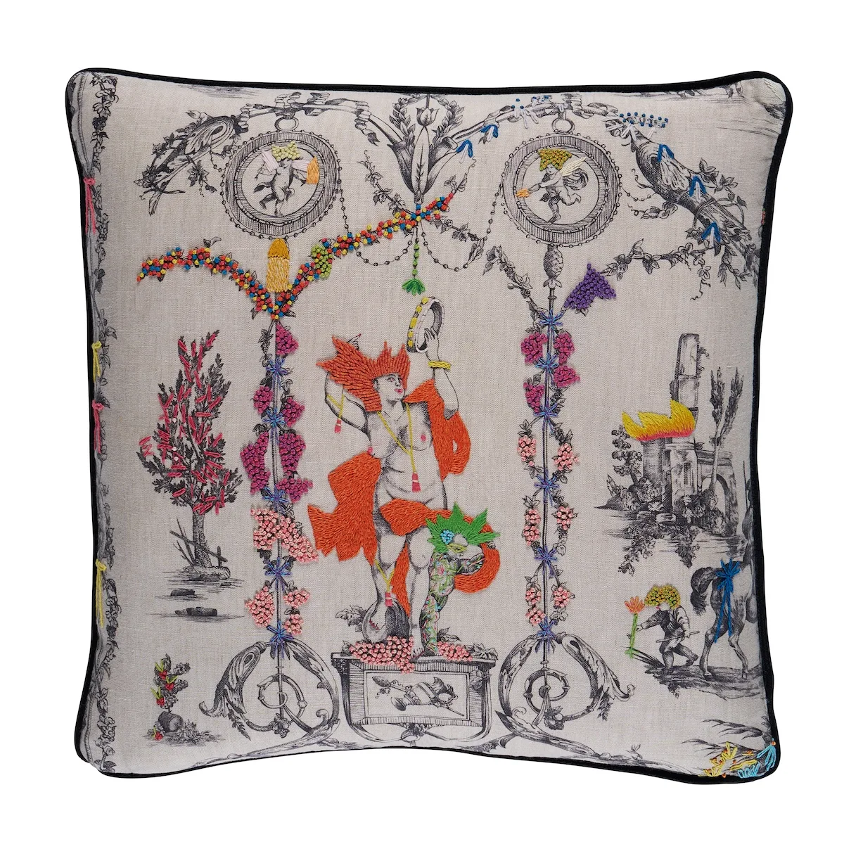 Schumacher La Liberté Americaine Pillow in Multiverse (SO8452004)