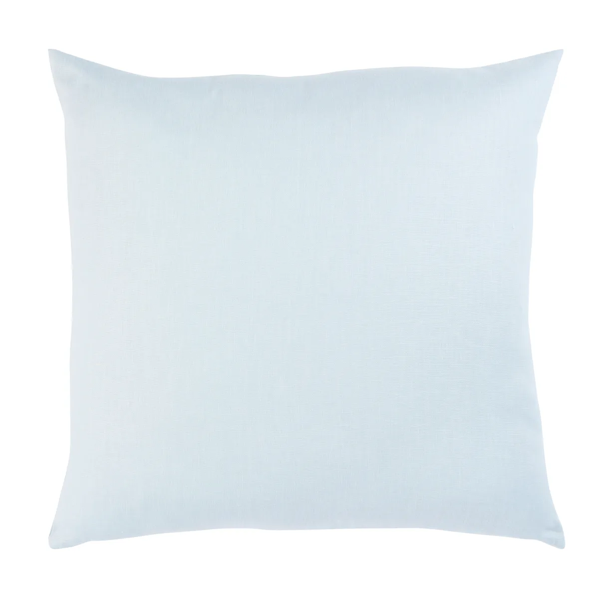 Schumacher Lange Glazed Linen Pillow in Ciel