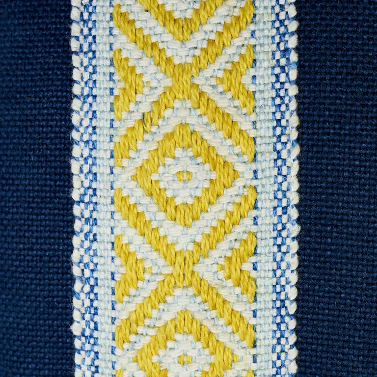 Schumacher Larson Pillow in Yellow & Blue (SO7746012)