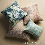 SO8196015 | Las Colinas Scenic Tapestry Pillow - Green Schumacher Las Colinas Scenic Tapestry Pillow in Green (SO8196015)