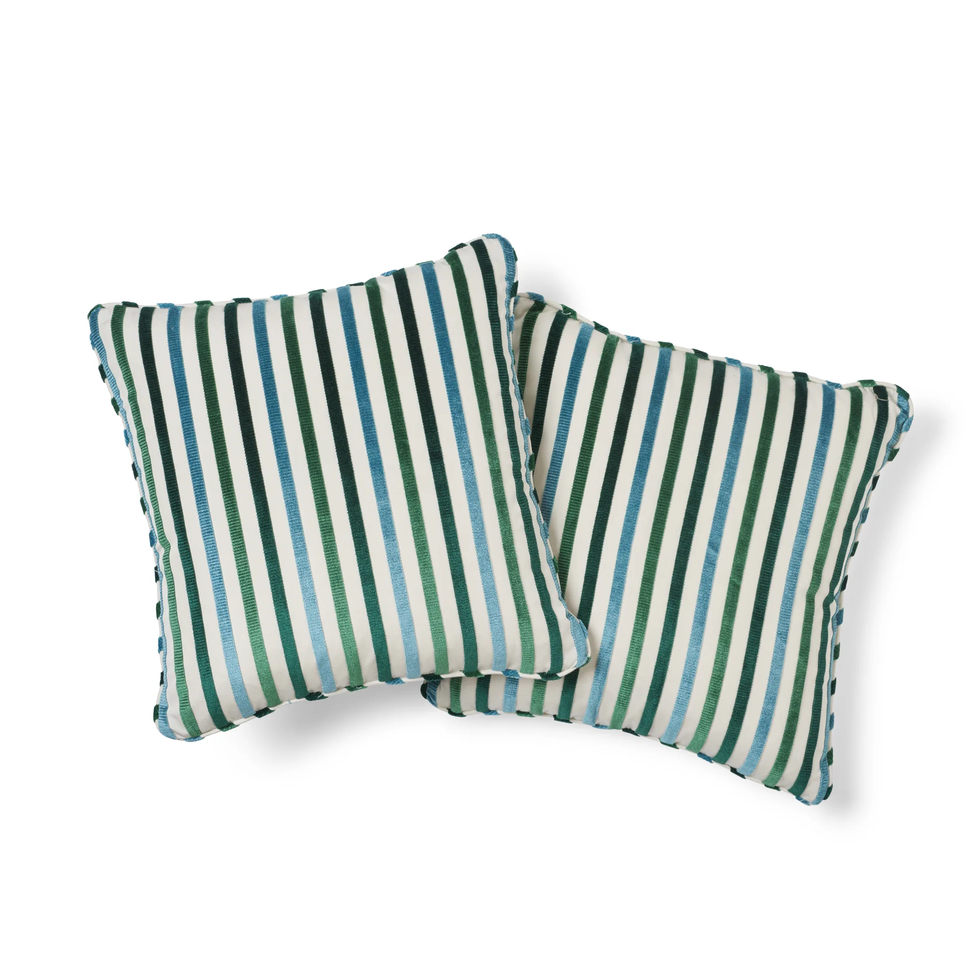 Schumacher Le Matelot Pillow in Peacock