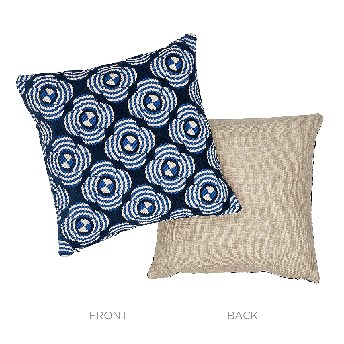 SO8226005 | Le Moderne Cut Velvet Pillow - Cobalt Schumacher Le Moderne Cut Velvet Pillow in Cobalt (SO8226005)