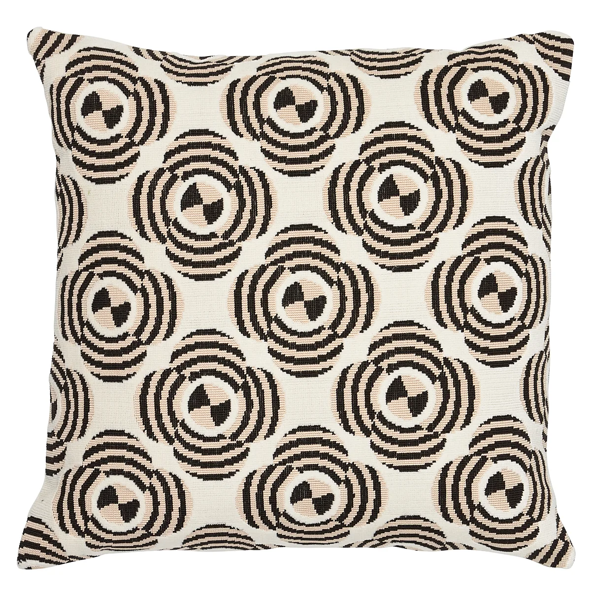 Schumacher Le Moderne Cut Velvet Pillow in Neutral (SO8226105)