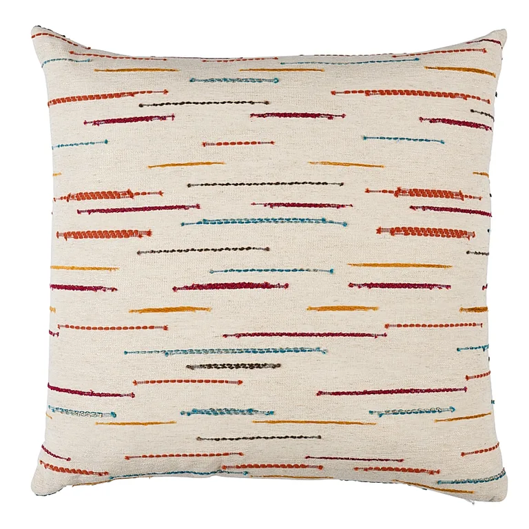 Schumacher Leland Stripe Pillow in Multi