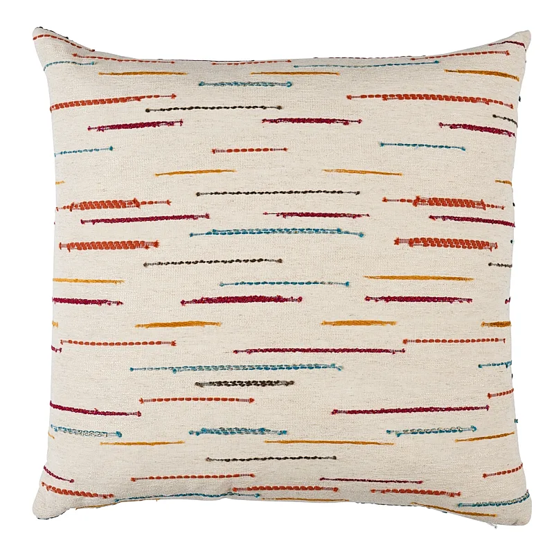 Schumacher Leland Stripe Pillow in Multi