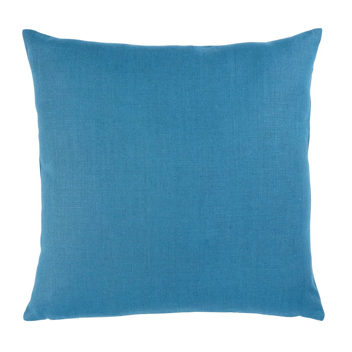 Schumacher Leo Glazed Linen Pillow in Peacock
