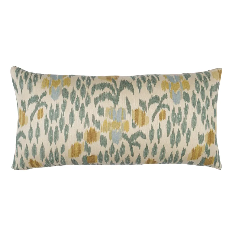 Schumacher Leonora Warp Print Pillow in Citron (SO18273118)