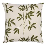 SO8043005 | Lilla Embroidery Pillow - Olive on Neutral Schumacher Lilla Embroidery Pillow in Olive on Neutral (SO8043005)