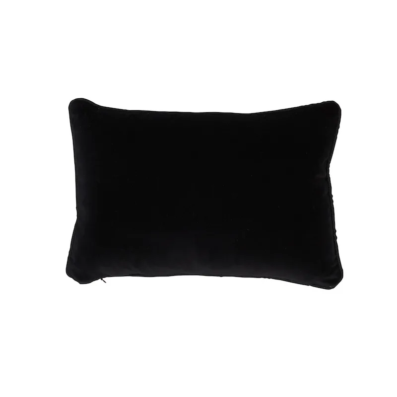 Schumacher Lionheart Applique Pillow in Black & Gold (SO7302011)