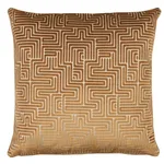 Schumacher Lisboa Velvet Pillow in Gold