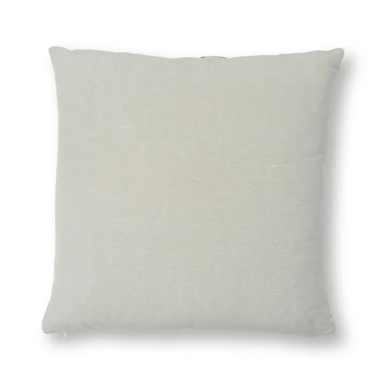 Schumacher Lolland Linen Stripe Pillow in Grey Sand (SO7966006)