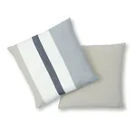 SO7966006 | Lolland Linen Stripe Pillow - Grey Sand Schumacher Lolland Linen Stripe Pillow in Grey Sand (SO7966006)