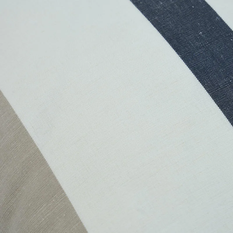 SO7966006 | Lolland Linen Stripe Pillow - Grey Sand Schumacher Lolland Linen Stripe Pillow in Grey Sand (SO7966006)