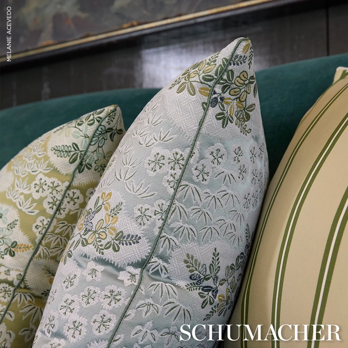 SO8564004 | Lorene Pillow - Leaf Schumacher Lorene Pillow in Leaf (SO8564004)