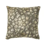 SO7834004 | Lotus Embroidery Pillow - Gold Schumacher Lotus Embroidery Pillow in Gold (SO7834004)