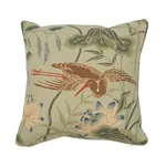 Lotus Garden Pillow - Aqua Schumacher Lotus Garden Pillow in Aqua