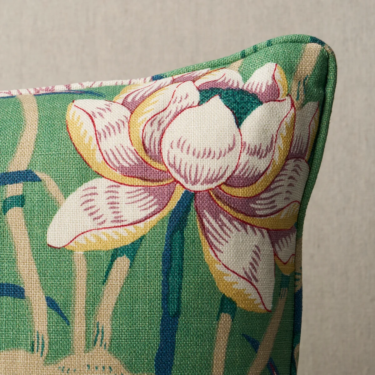 SO17293504 | Lotus Garden Pillow - Jade Schumacher Lotus Garden Pillow in Jade (SO17293504)
