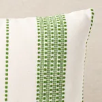 SO7909314 | Lubeck Stripe Pillow - Green Schumacher Lubeck Stripe Pillow in Green (SO7909314)