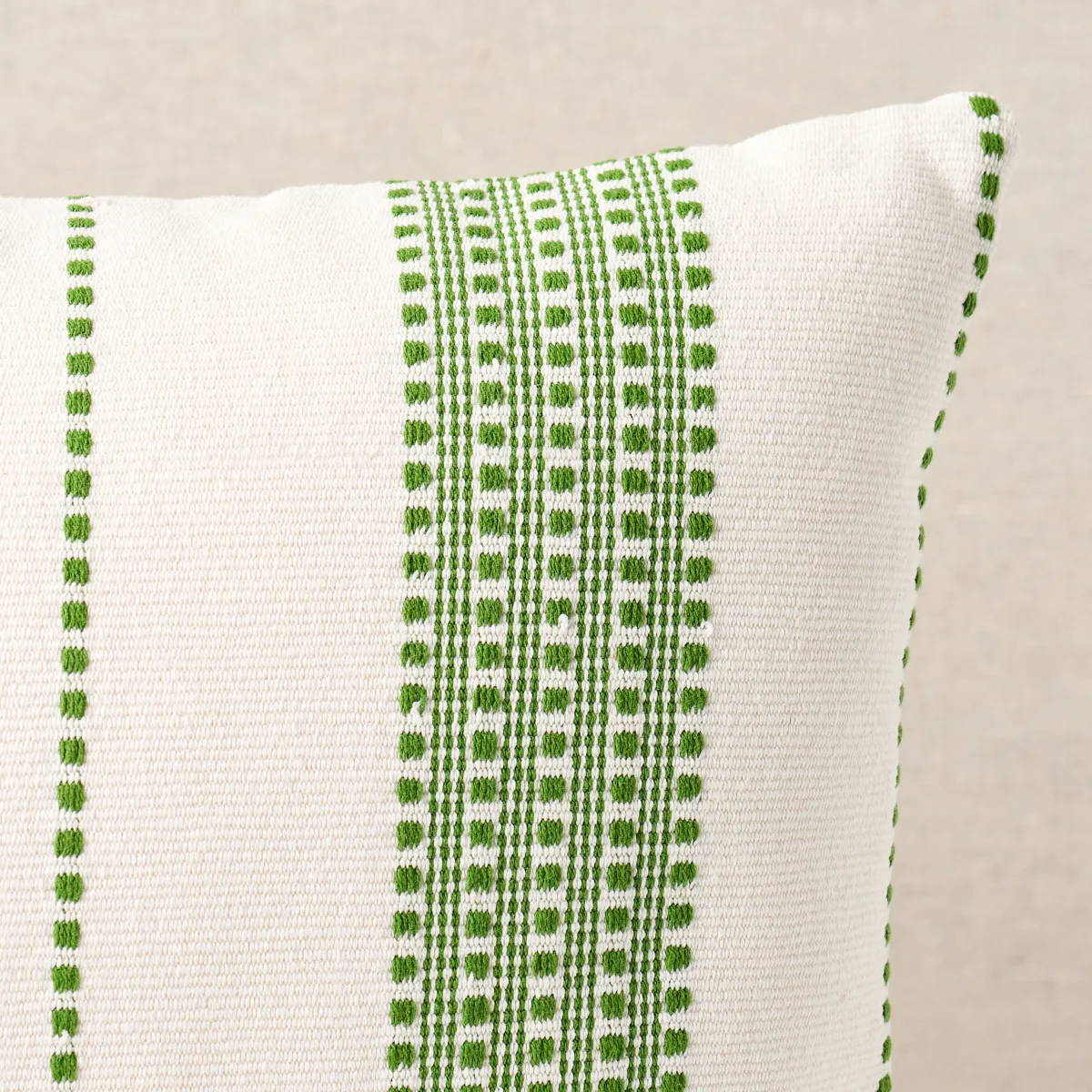 Schumacher Lubeck Stripe Pillow in Green (SO7909314)