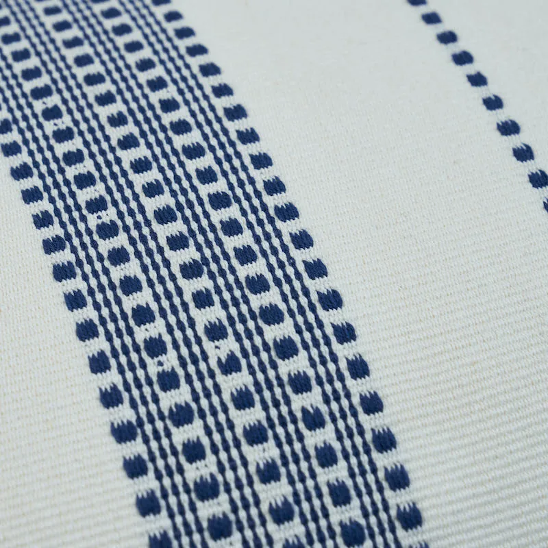 Schumacher Lubeck Stripe Pillow in Navy (SO7909014)