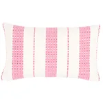 SO7909514 | Lubeck Stripe Pillow - Pink Schumacher Lubeck Stripe Pillow in Pink (SO7909514)