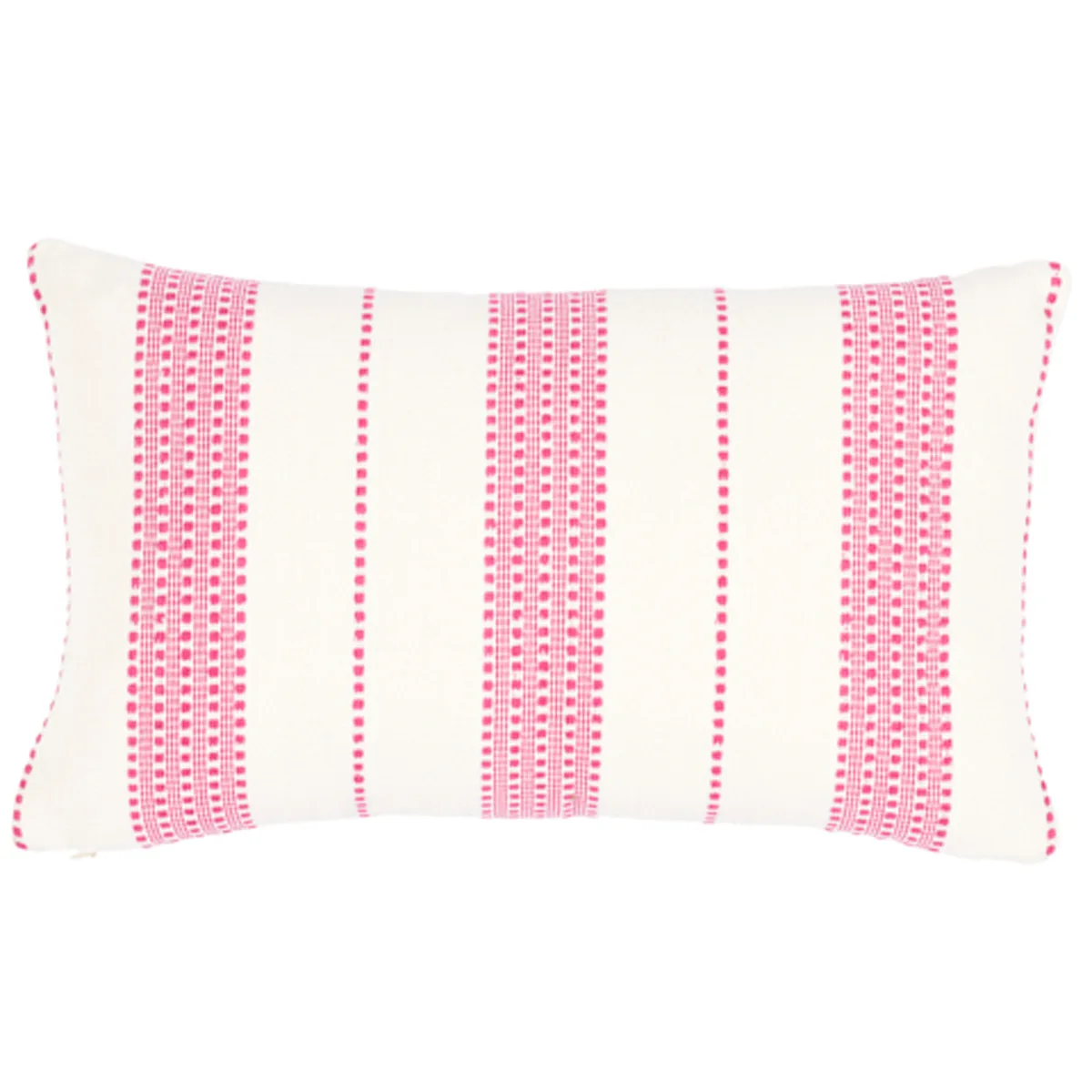 Schumacher Lubeck Stripe Pillow in Pink (SO7909514)