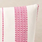 SO7909514 | Lubeck Stripe Pillow - Pink Schumacher Lubeck Stripe Pillow in Pink (SO7909514)