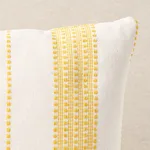 SO7909614 | Lubeck Stripe Pillow - Yellow Schumacher Lubeck Stripe Pillow in Yellow (SO7909614)