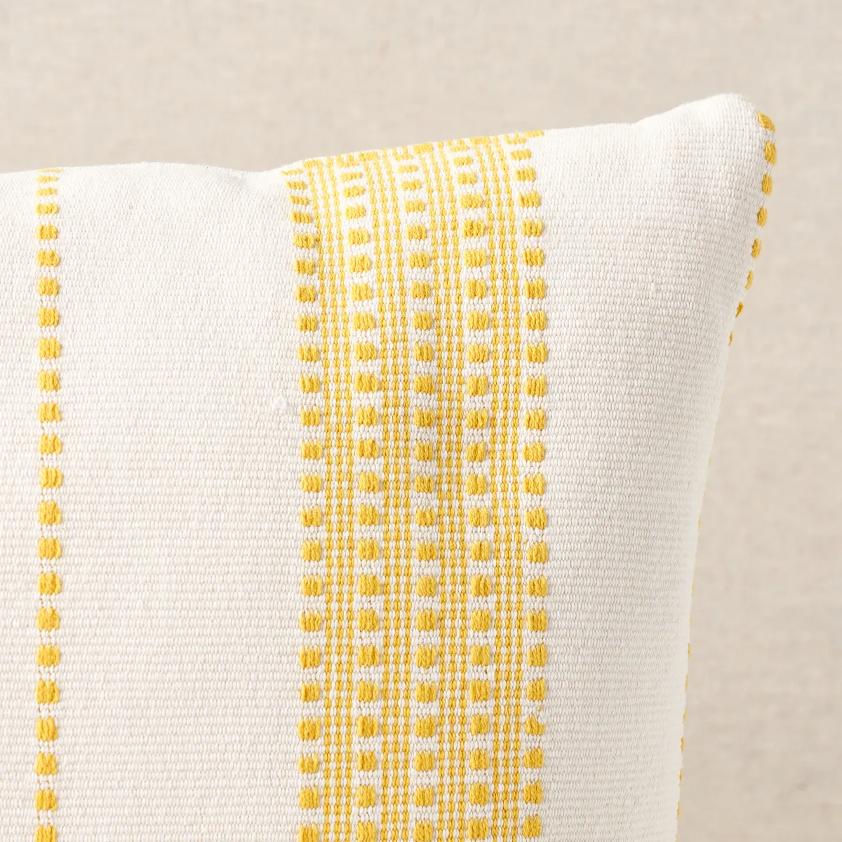 Schumacher Lubeck Stripe Pillow in Yellow (SO7909614)