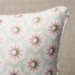 Lucie Pillow - Pink & Green Schumacher Lucie Pillow in Pink & Green