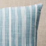 Lucy Stripe Pillow - Indigo Schumacher Lucy Stripe Pillow in Indigo