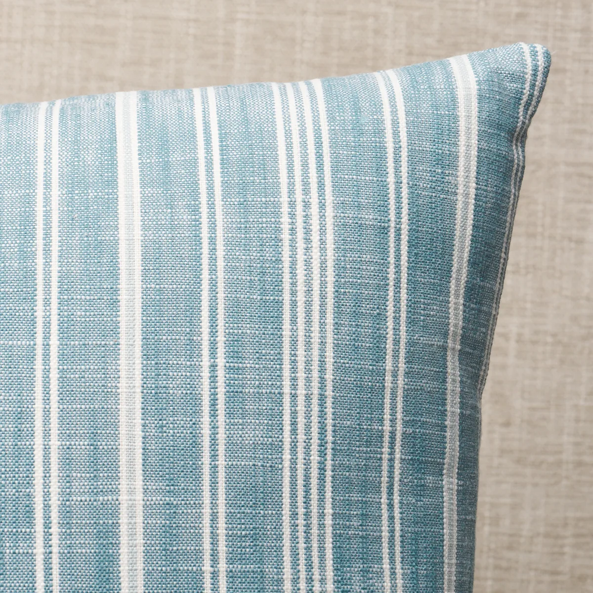 Schumacher Lucy Stripe Pillow in Indigo