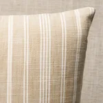 Lucy Stripe Pillow - Neutral Schumacher Lucy Stripe Pillow in Neutral