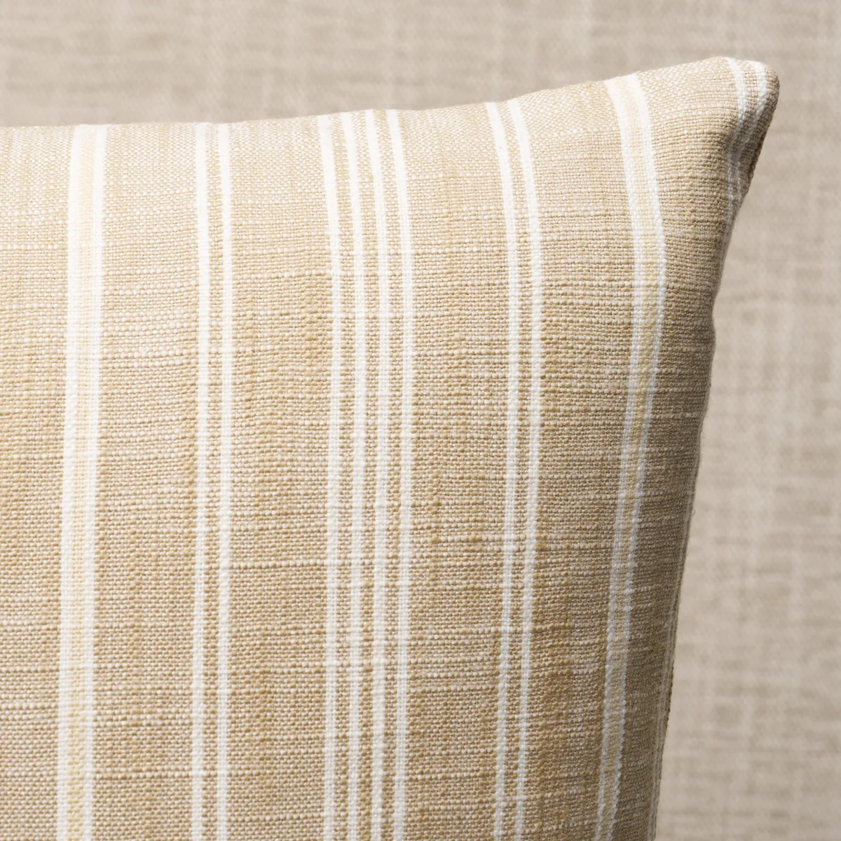 Schumacher Lucy Stripe Pillow in Neutral
